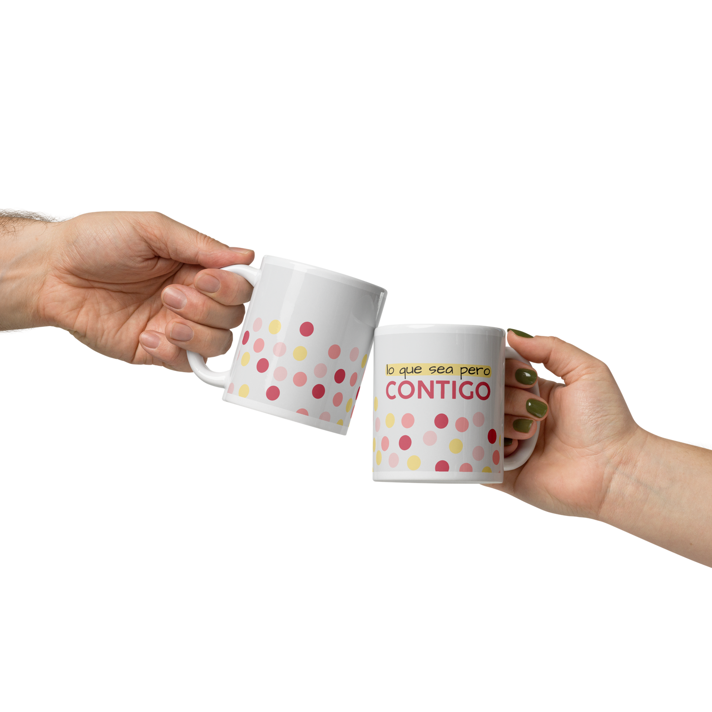 Taza "Lo que sea pero contigo"