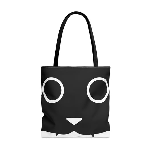 Tote bag "Gato negro espía"